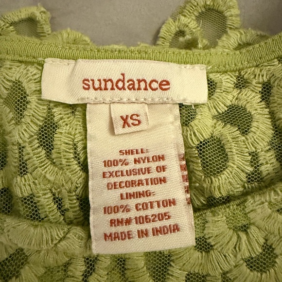 Sundance Catalog 2 Piece sheer embroidered blouse with matching camisole - Picture 7 of 7